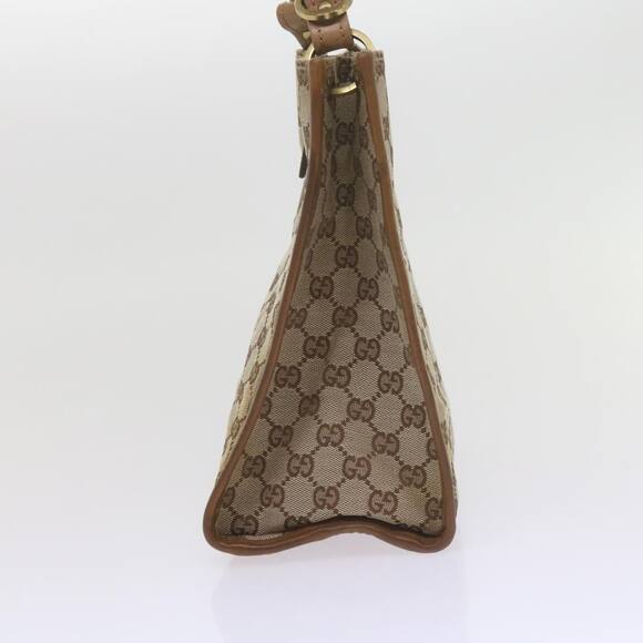 GUCCI GG Canvas Shoulder Bag Beige - Picture 5 of 12